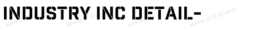 industry inc detail字体转换